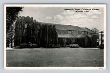 College Of Wooster OH-Ohio, Memorial Chapel, Souvenir Antique Vintage Postcard picture