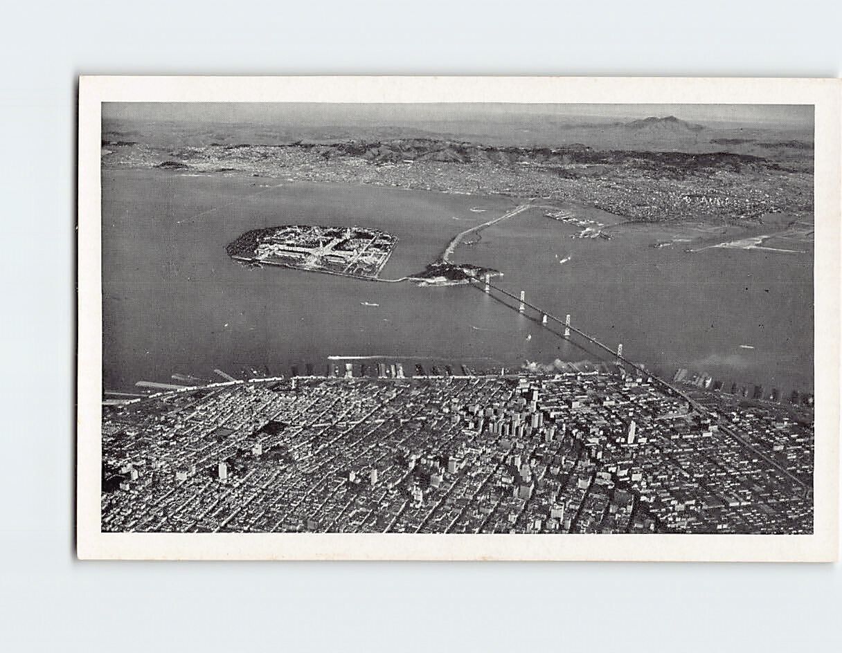 Postcard Aerial View of Bay Region California USA