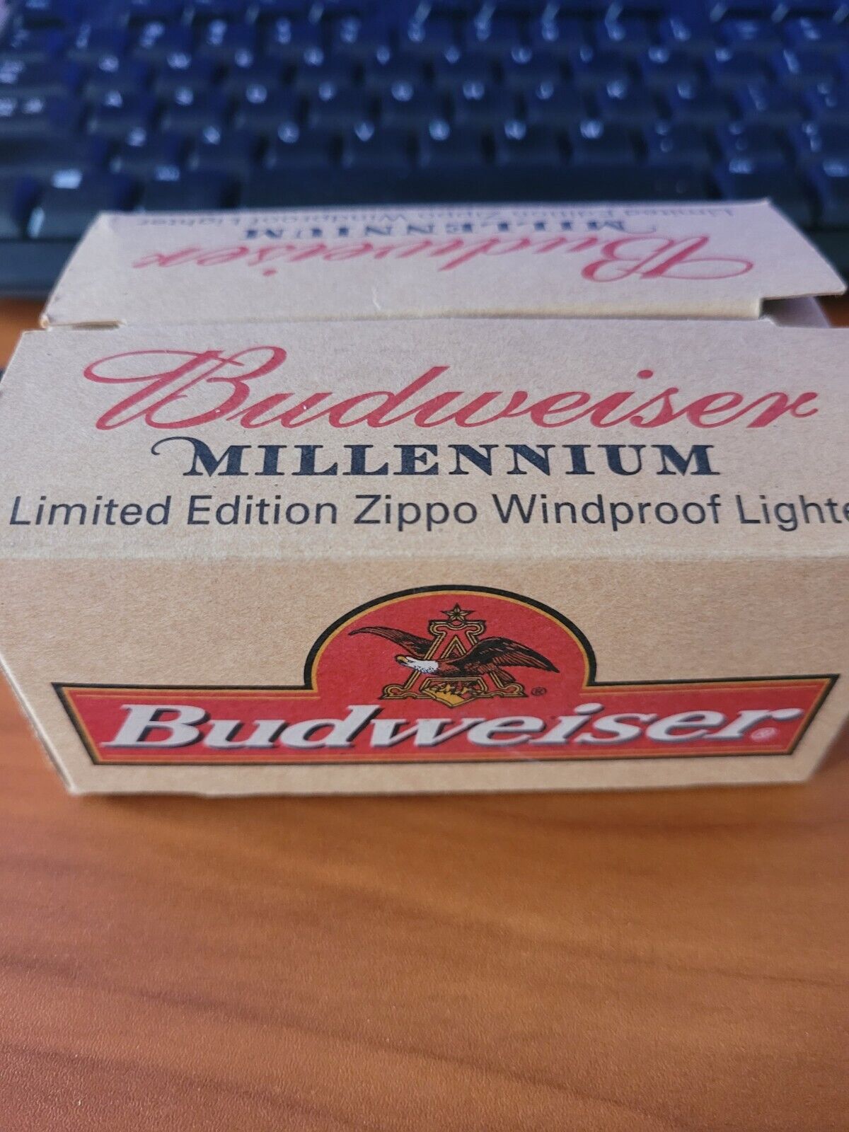 2000 Millenium Budweiser Zippo in 24 bottle case Special Edition