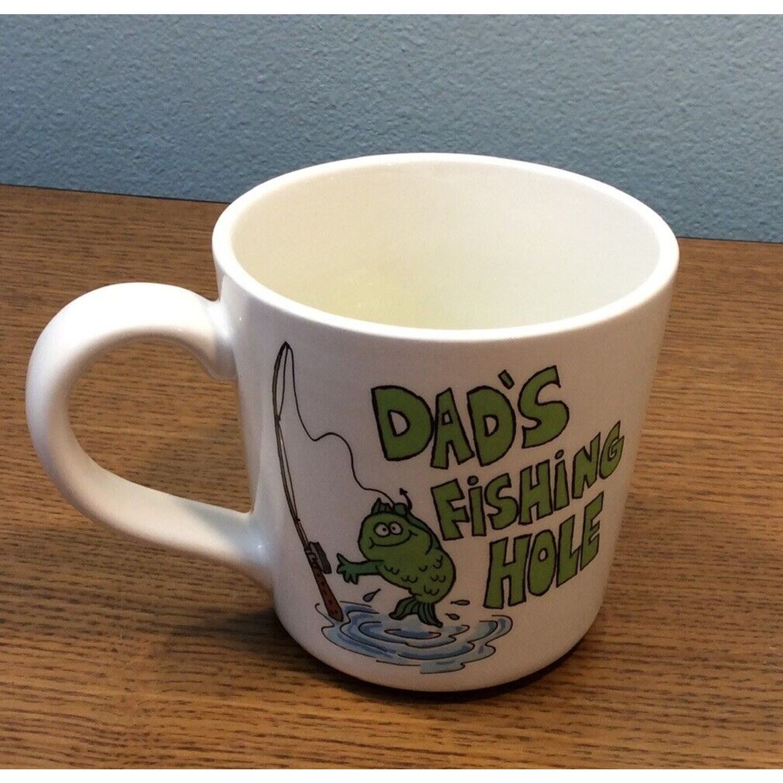 Russ Vintage Father’s Day Dad’s Fishing Hole Mug Surprise Catch Inside