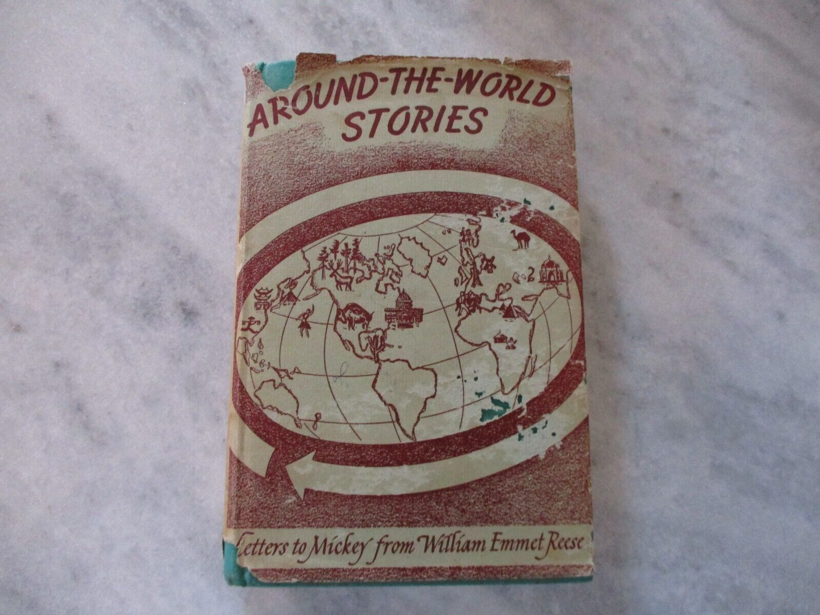 SIGNED 1952 AROUND THE WORLD STORIES LETTERS TO MICKEY FROM WILLIAM EMMET REESE
