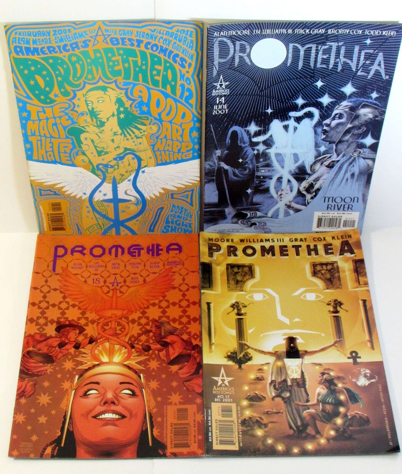 Promethea Lot of 4 #12,14,15,17 America\'s Best (2001) Comic Books