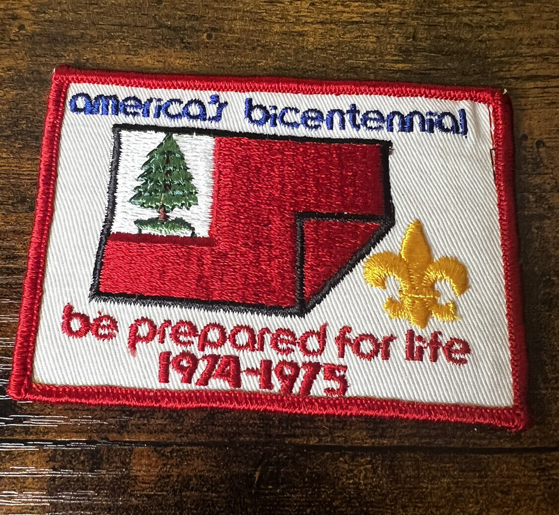 Vintage B.S.A. America\'s Bicentennial ~ Be Prepared For Life 1974-1975 Patch