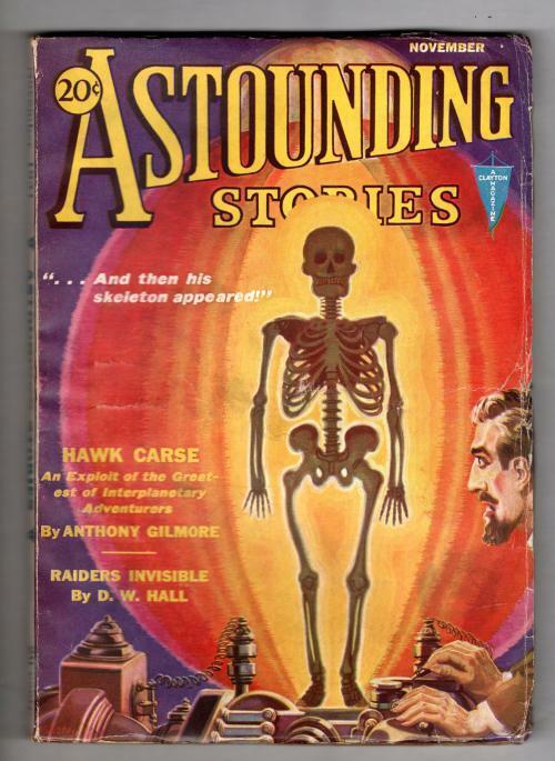 Astounding Stories Nov 1931 Wild Skeleton Cvr; Paul Ernst, Nice Shape
