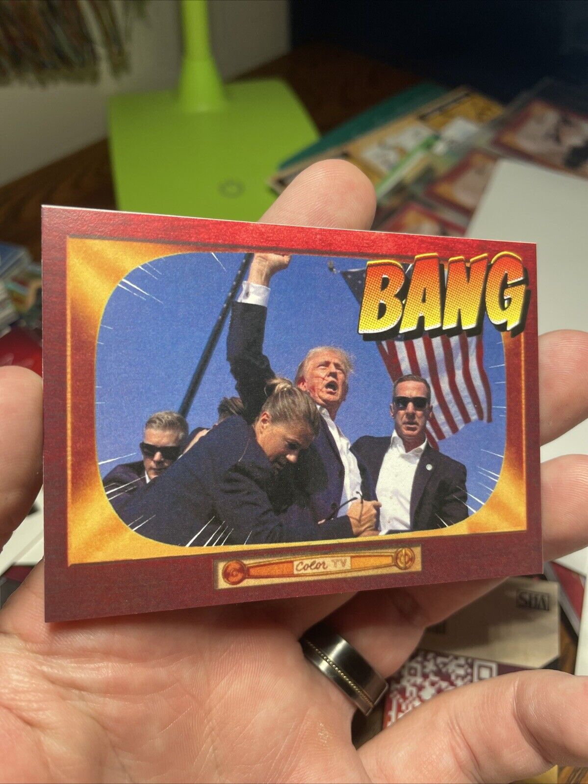 Donald Trump Rally Card July 13, 2024 Custom Card By MPRINTS