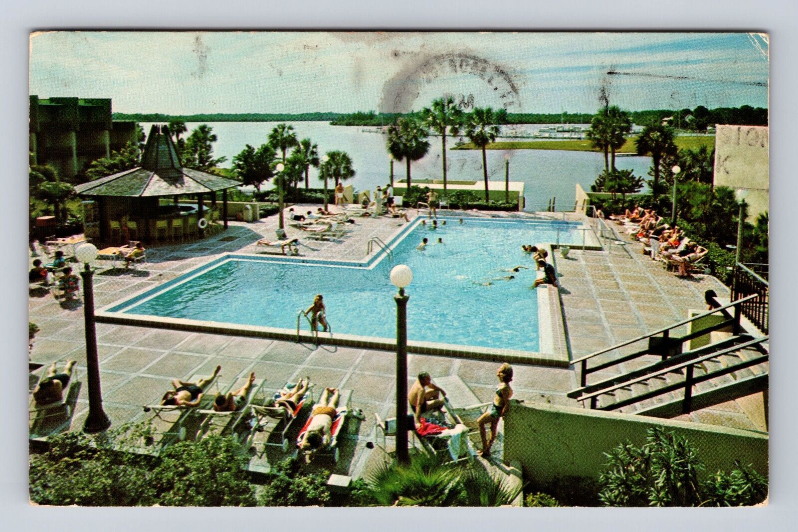Port St Lucie FL-Florida, St Lucie Hilton, Advertising, Vintage Postcard