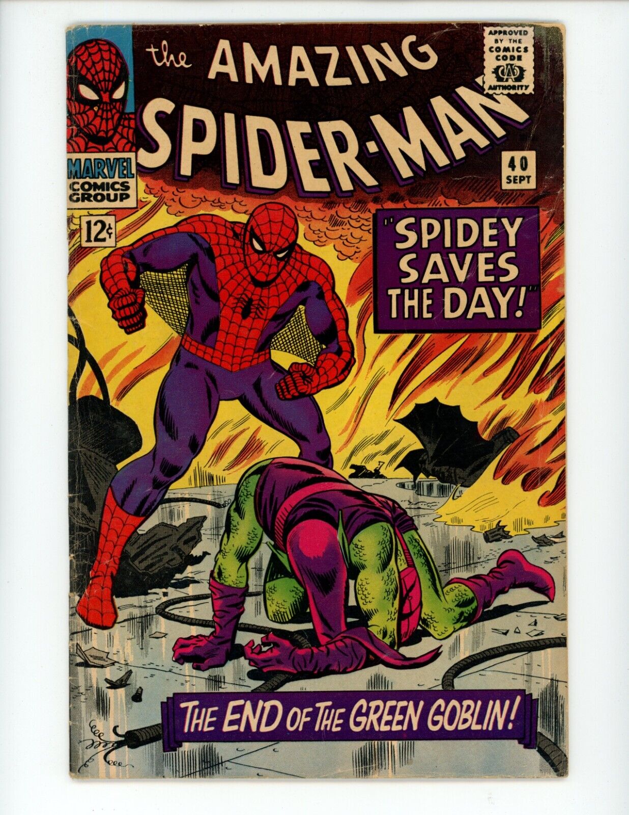 Amazing Spider-Man #40 Comic Book 1966 VG/FN Romita Marvel Goblin Origin