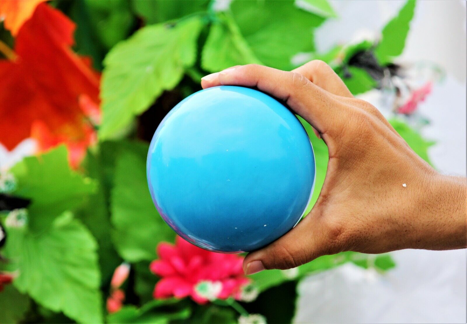 Amazing 100MM Blue Turquoise Crystal Stone Healing Reiki Metaphysical Power Ball