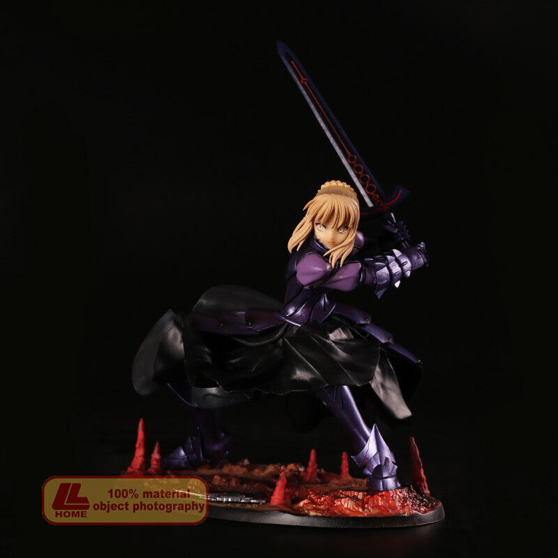 Anime Fate Stay Night Saber Black PVC Action Figure Statue Toy Gift Desk Decor