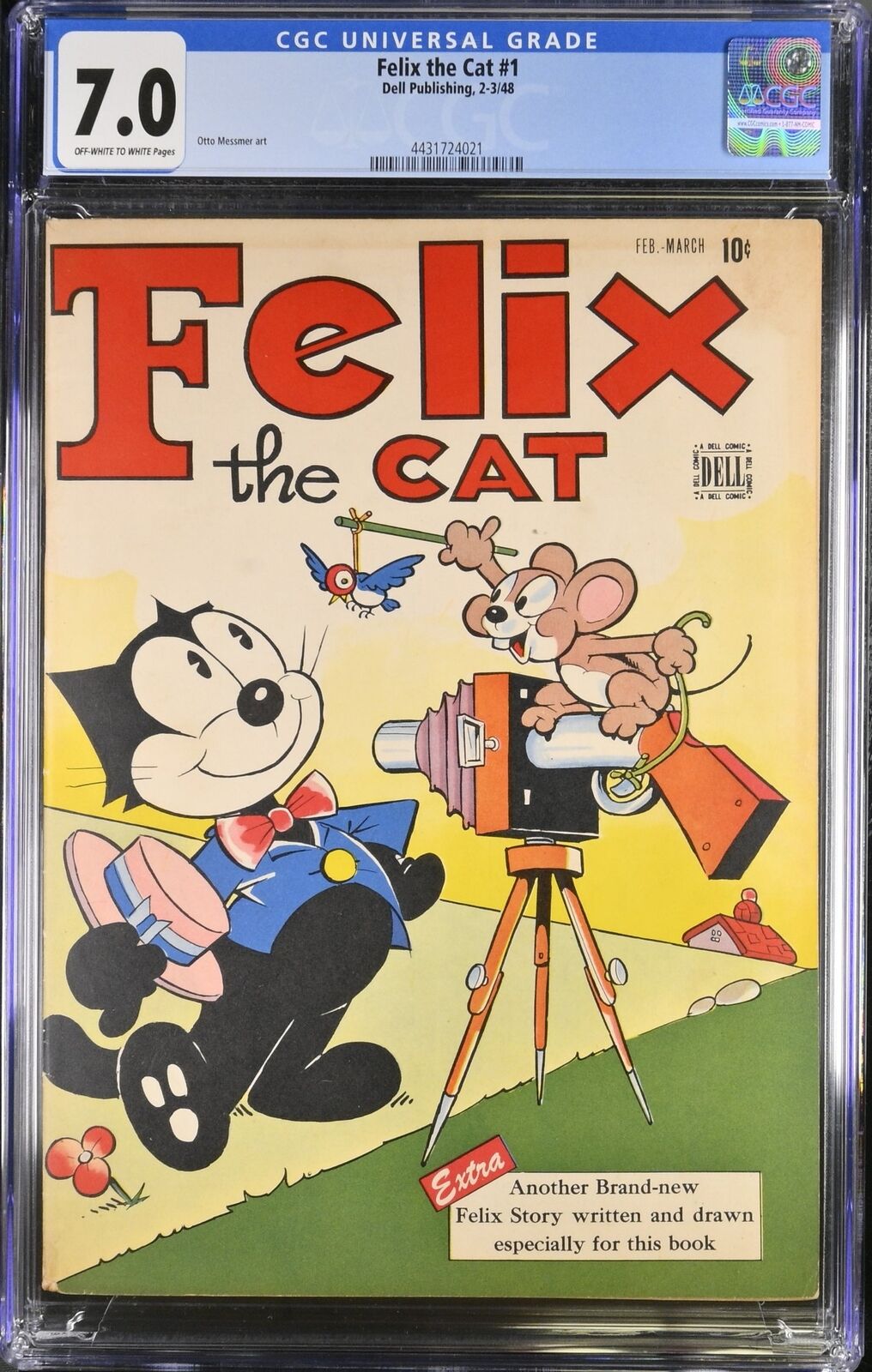 Felix the Cat (1948) #1 CGC FN/VF 7.0 Off White to White Toby 1948