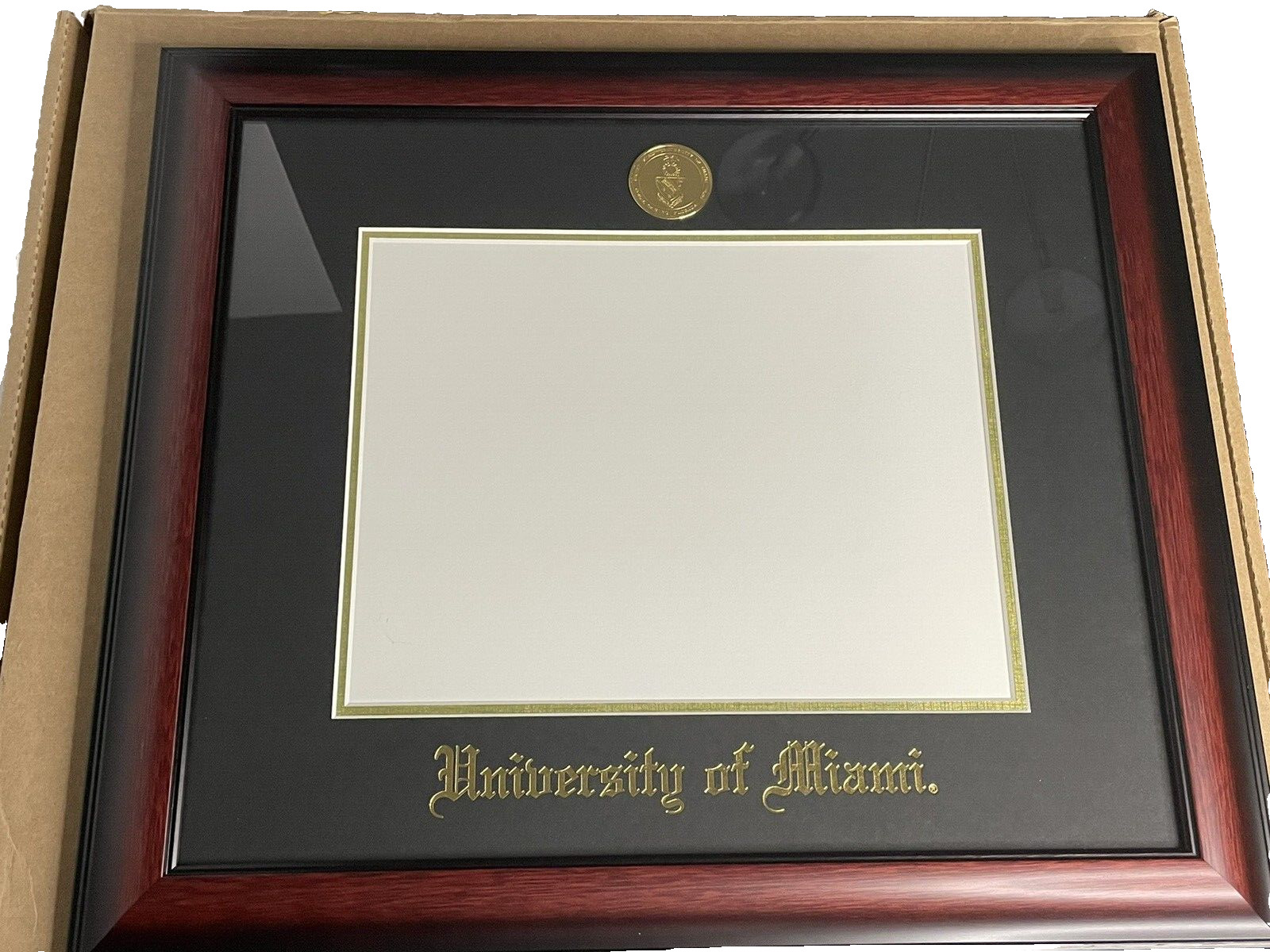 University of Miami Classic Diploma Wooden Frame