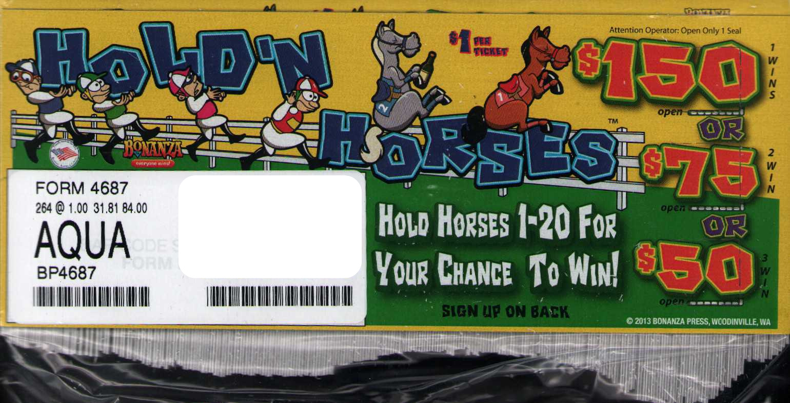 Pull Tickets Instant Tickets - 3 Pack Hold'n Horses