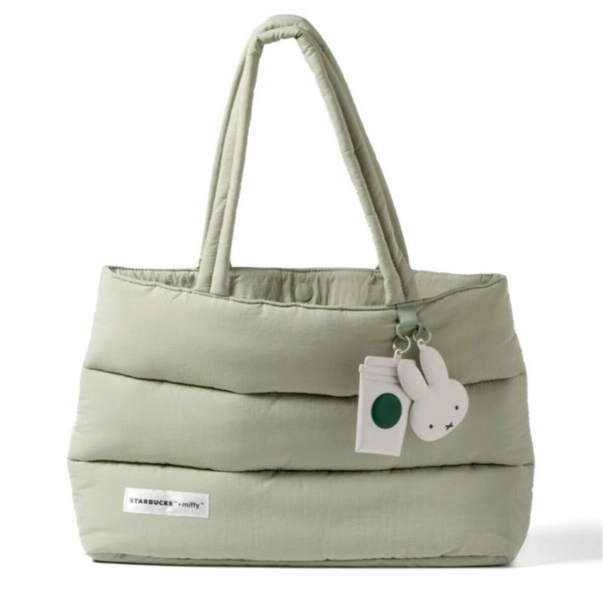 Starbucks x Miffy collaboration tote bag Green Singapore limited  45X12X31cm