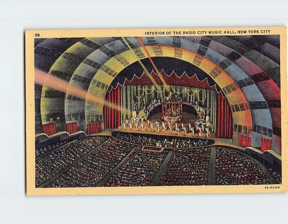 Postcard Interior Radio City Music Hall New York City New York USA
