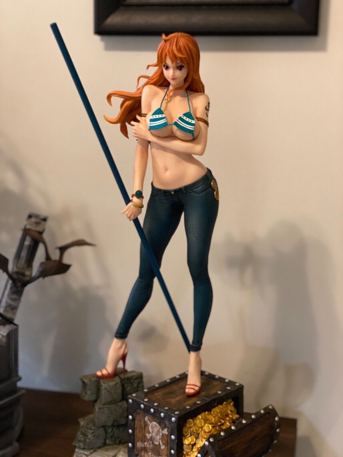 One Piece Nami Statue 1/4 Scale Cast Off Official Green Leaf GLS003 US Seller