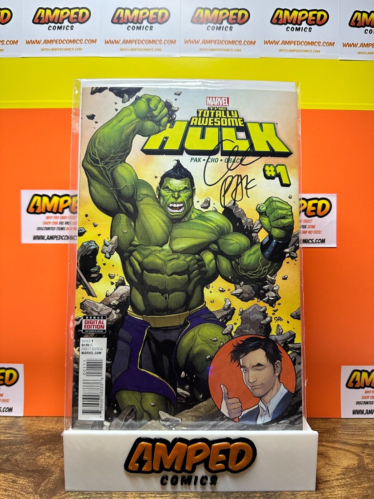 THE TOTALLY AWESOME HULK #1 SIGNED WITH COA
