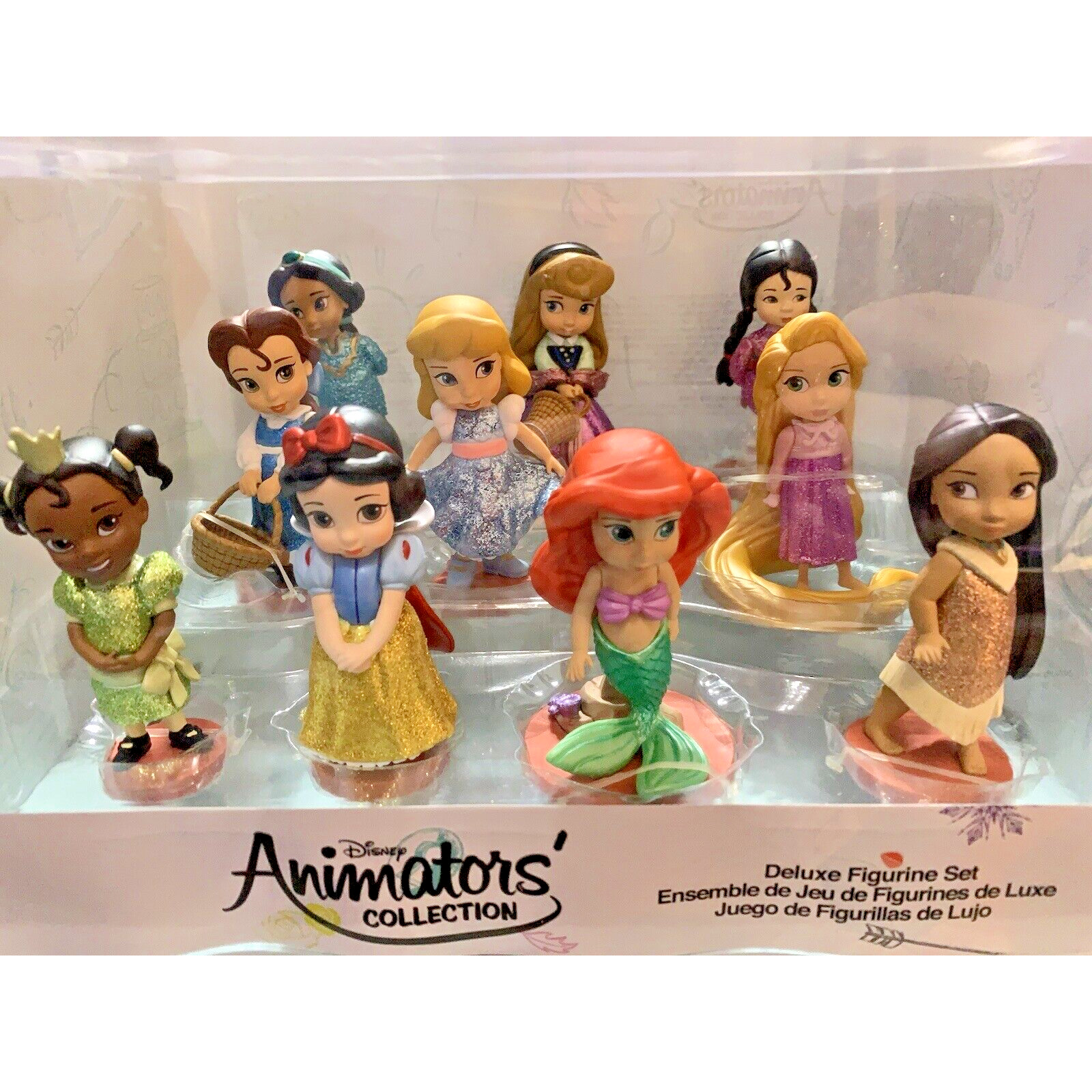 NIB Disney Princess Animators' Collection Deluxe Figurine Set 