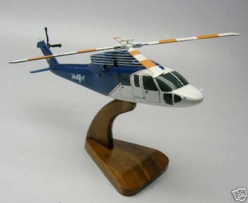 S-76 Spirit Sikorsky S76 Helicopter Desktop Wood Model  Regular