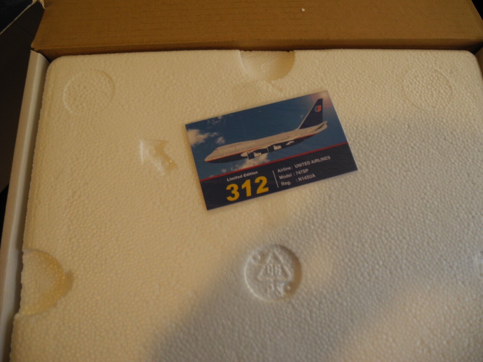 Extremely RARE Inflight BOEING 747 SP UNITED, 1:200, Only 312 Made Retired
