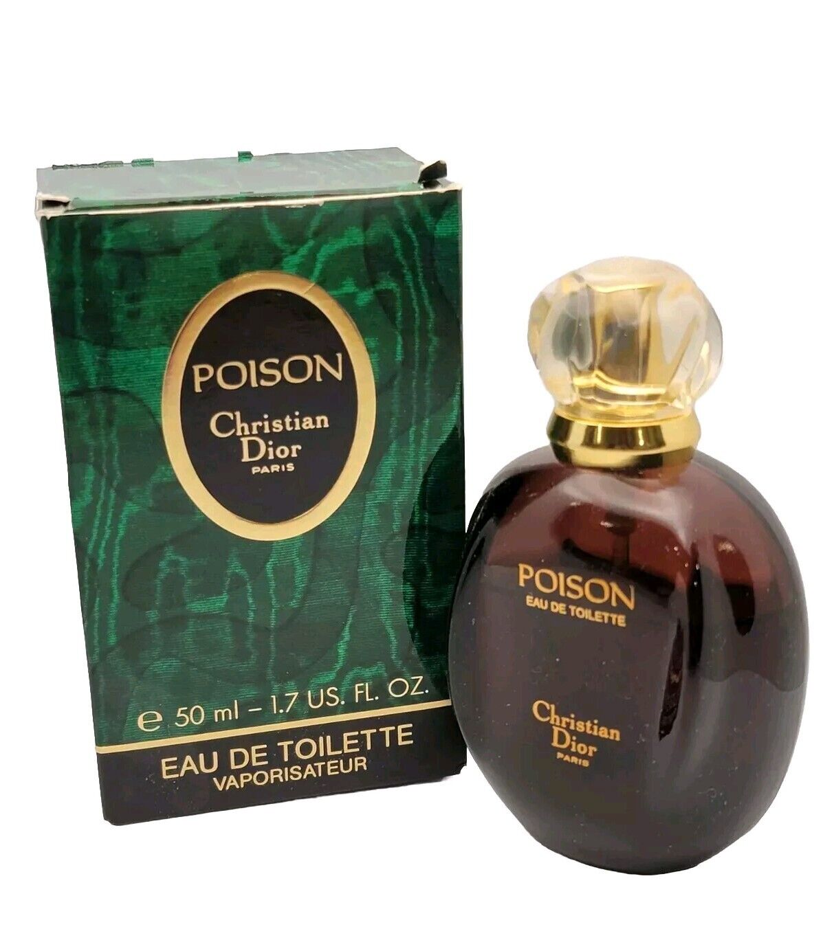 Christian Dior Poison 50ml Original Formula Vintage 1988 70% Full 1.7 oz w/ Box