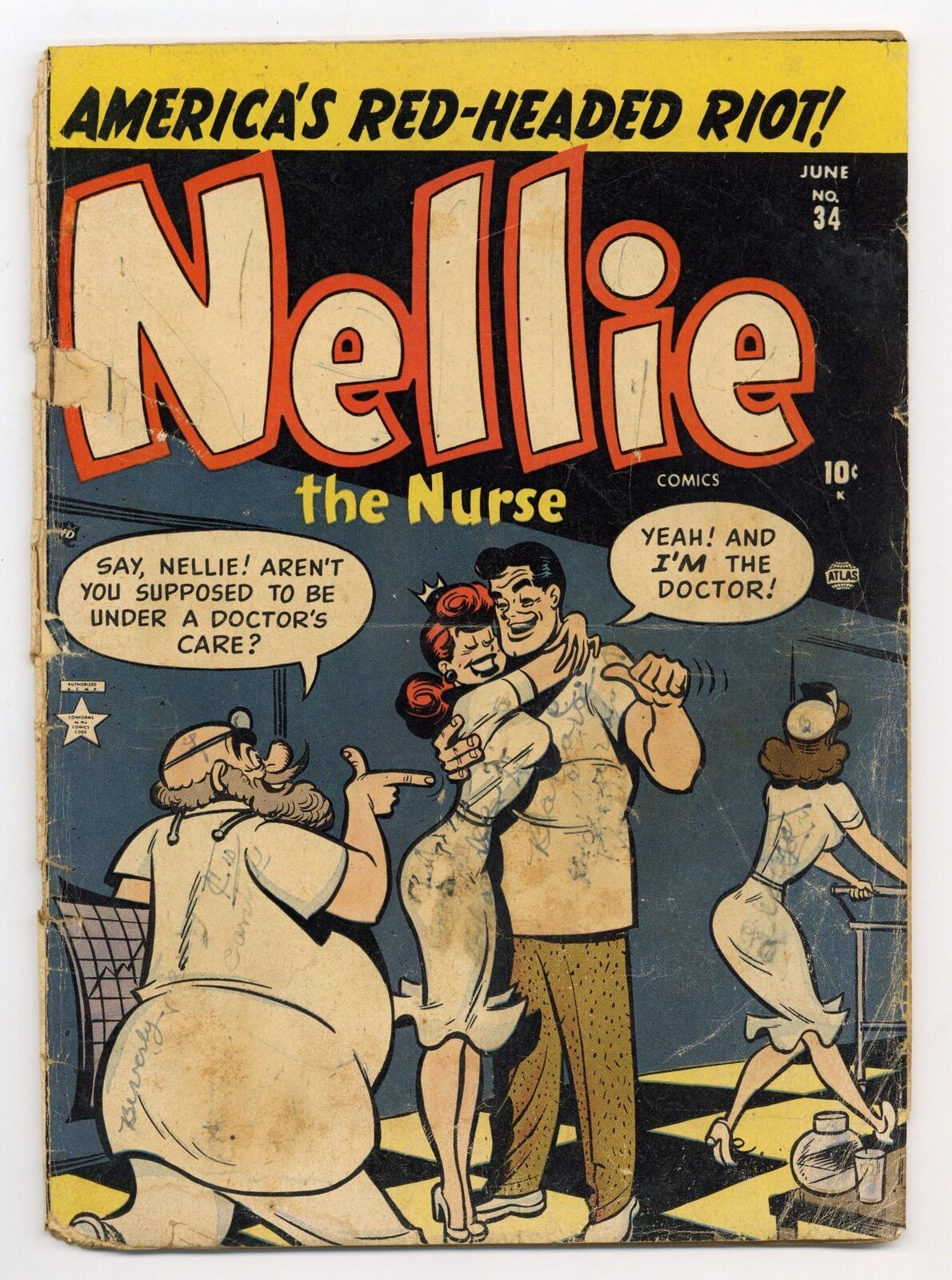 Nellie the Nurse #34 GD- 1.8 1952