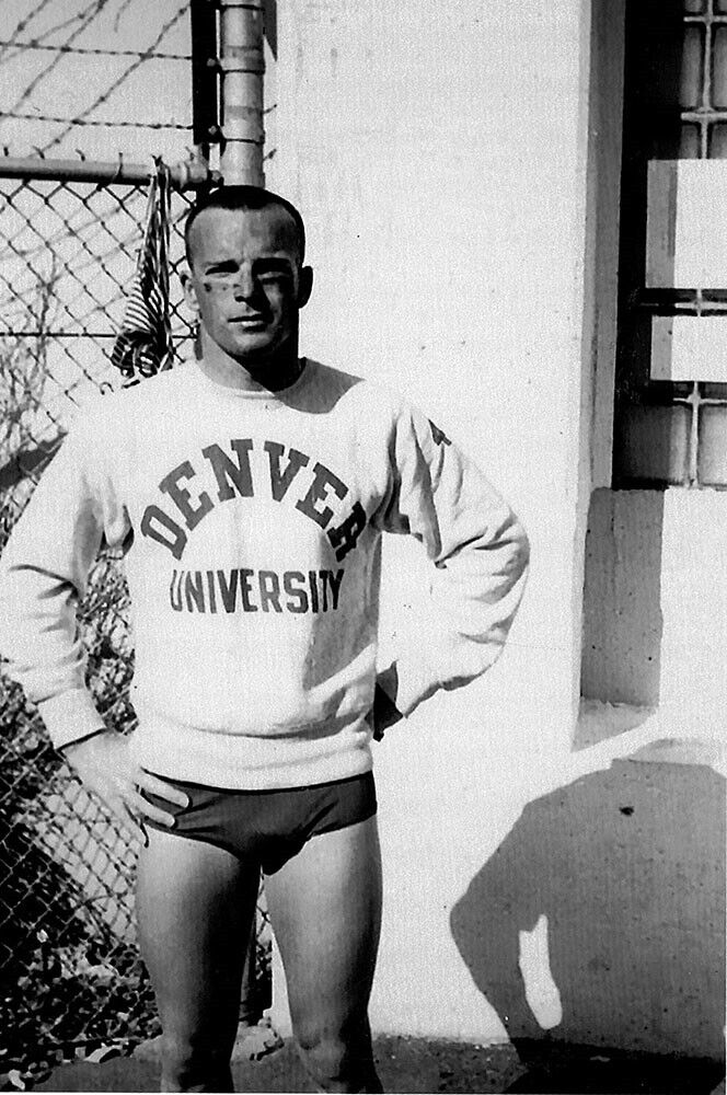 1950s Denver University Football jock gay man's collection 4x6