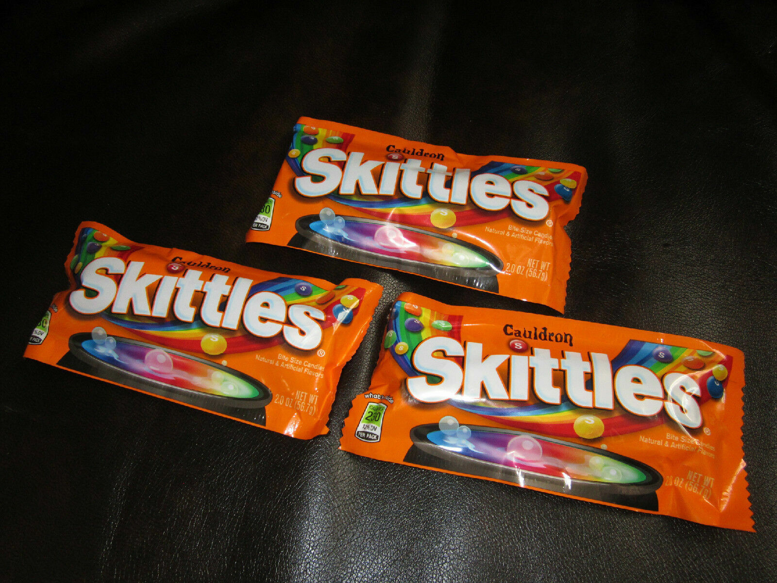 SKITTLES Cauldron 3 Sealed 2oz Collector Bags Discontinued Collectible