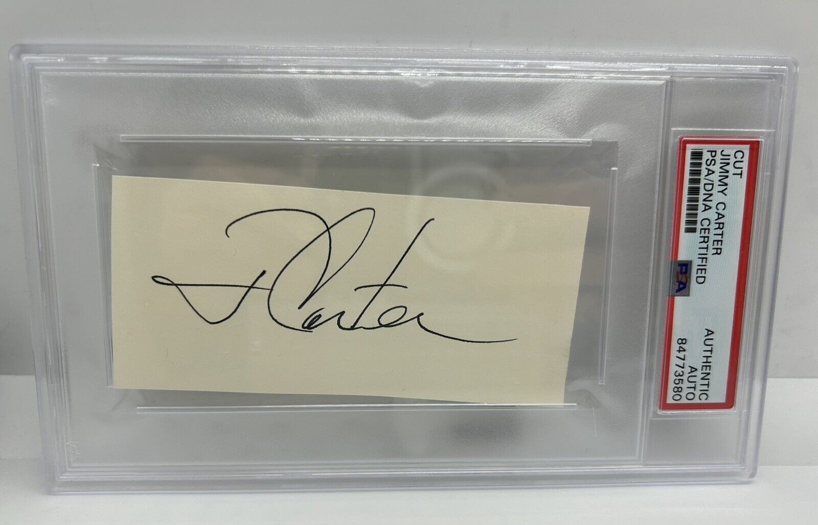 Jimmy Carter Signed Cut Autographed PSA/DNA Signature