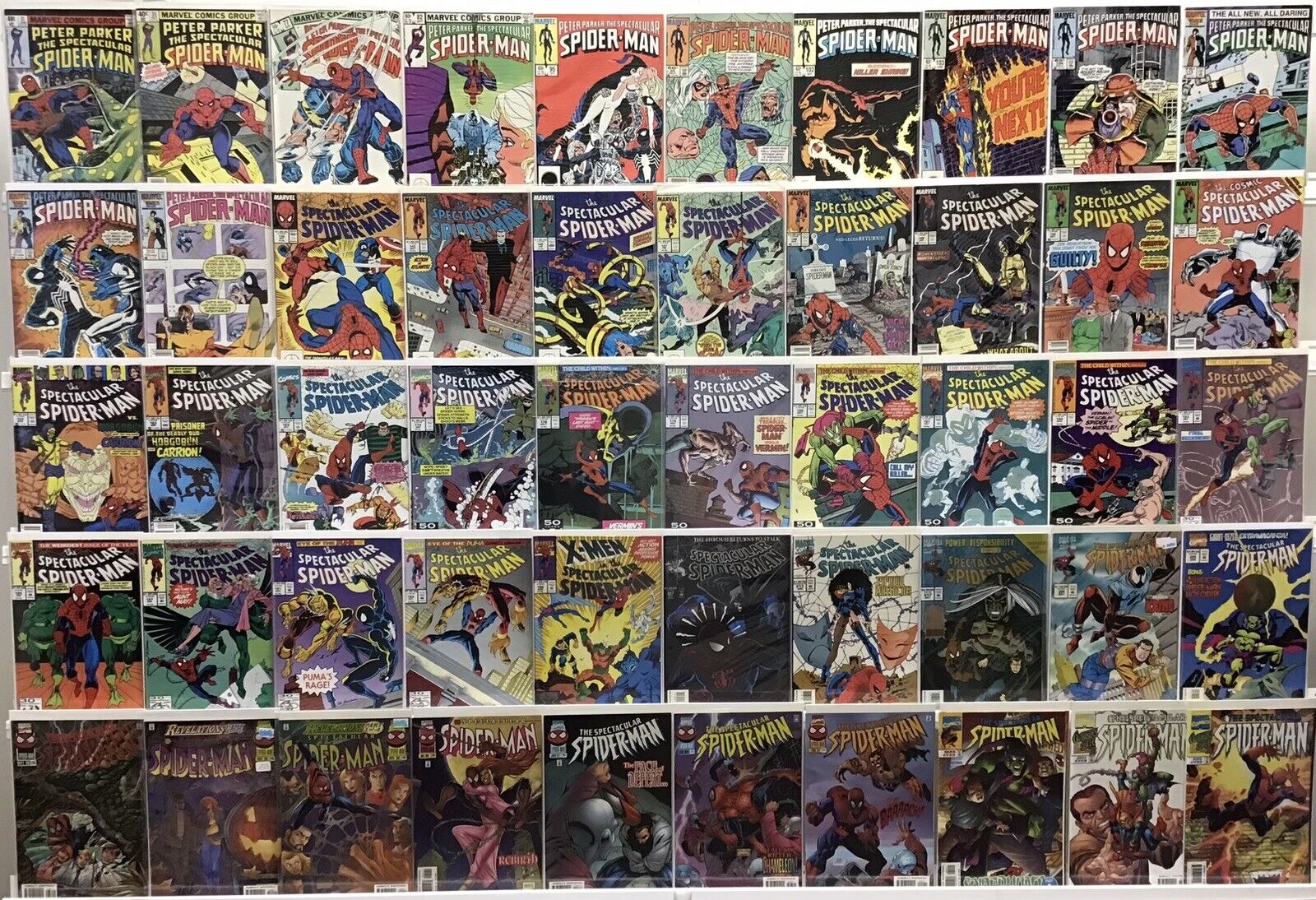 Marvel Comics - Spectacular Spiderman - Comic Book Lot Of 50