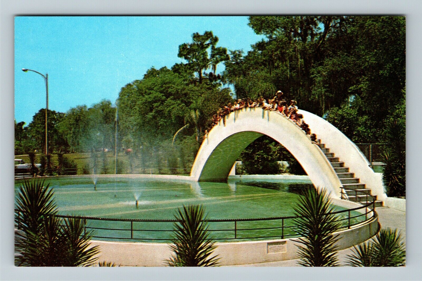 Tampa FL-Florida Entrance To Rainbow Pool Fairyland Lowry Park Vintage Postcard