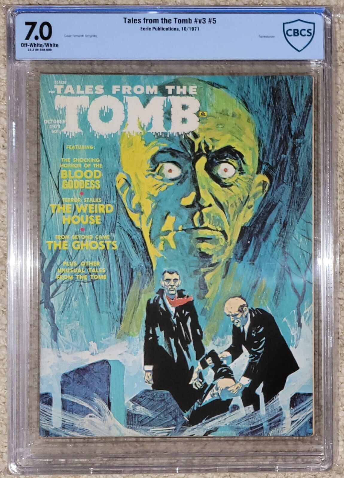 Tales From The Tomb, Eerie Pub. Vol 3,#5 1971 CBCS 7.0 Off W/W.
