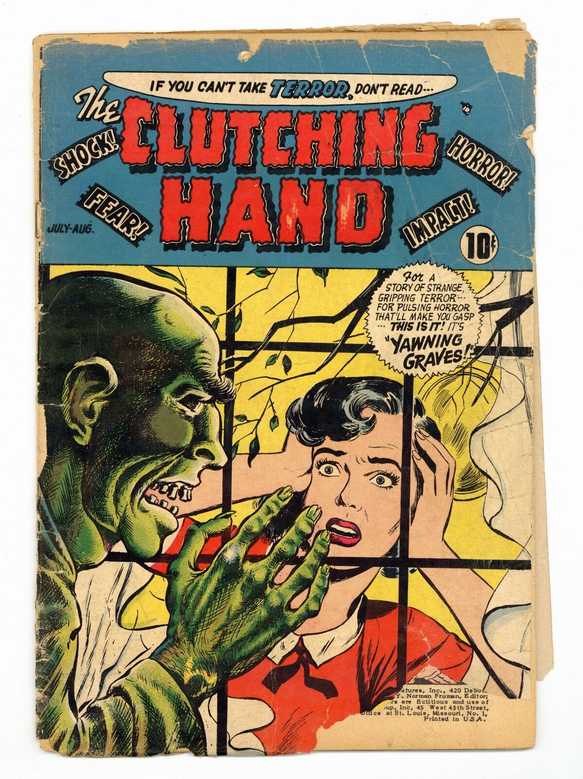 Clutching Hand, The #1 FR 1.0 1954