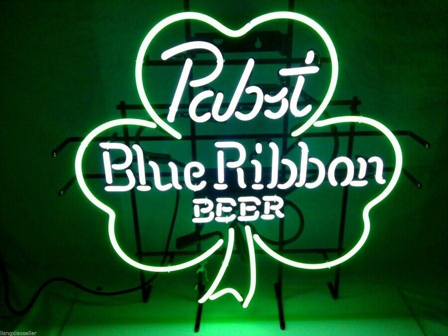 Pabst Blue Ribbon Clover Neon Sign 17\