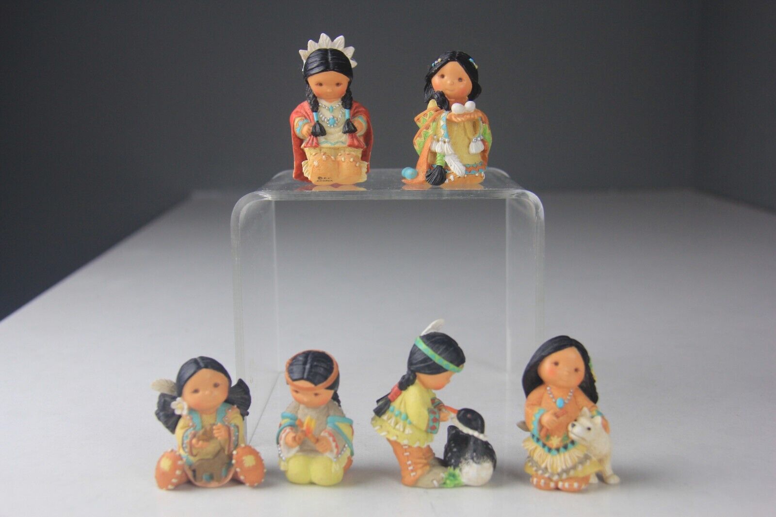 Vintage Lot Of 6 Enesco Friends of The Feather Figurines