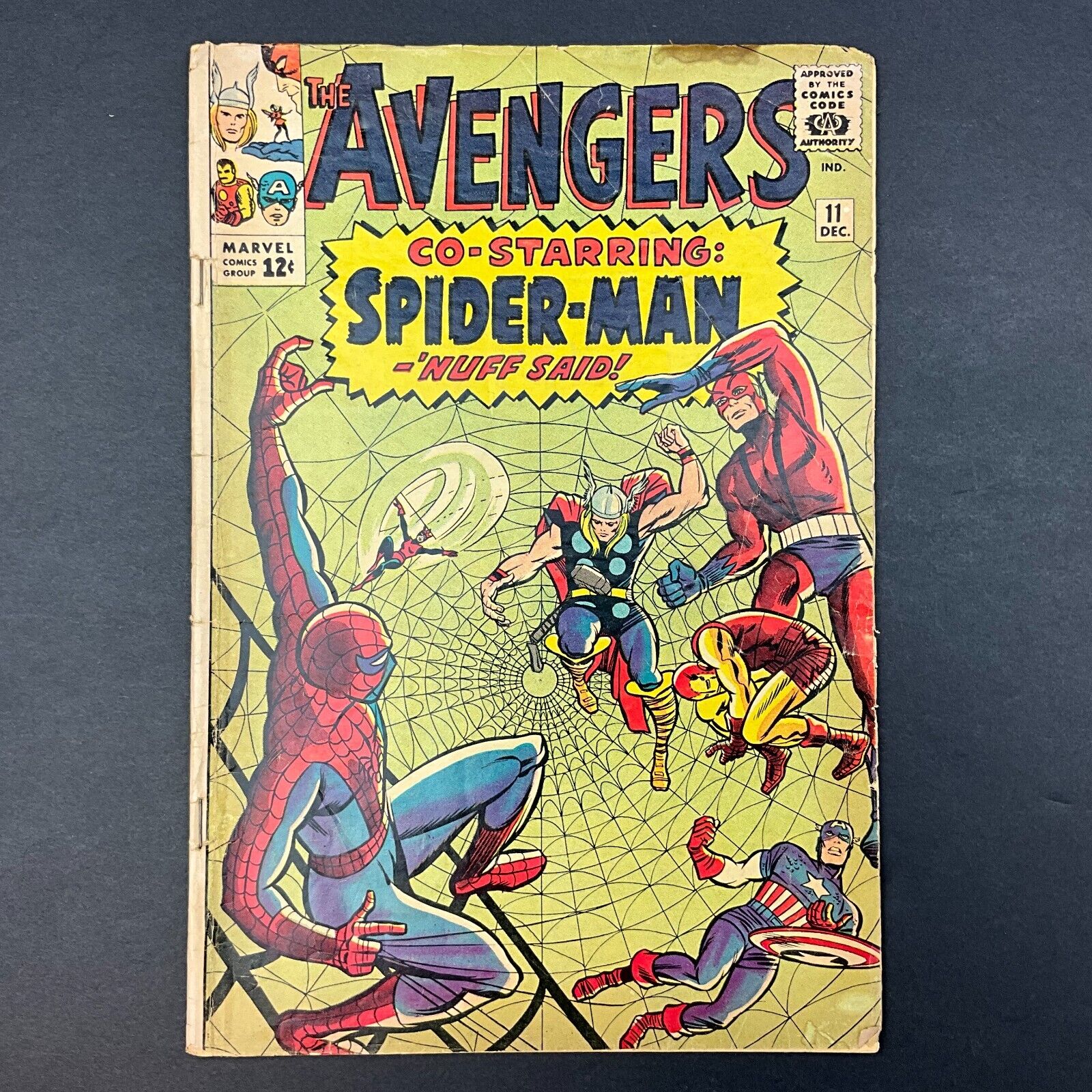 The Avengers #11,  First Meeting of Spider-Man and The Avengers, 2nd Kang, 1964