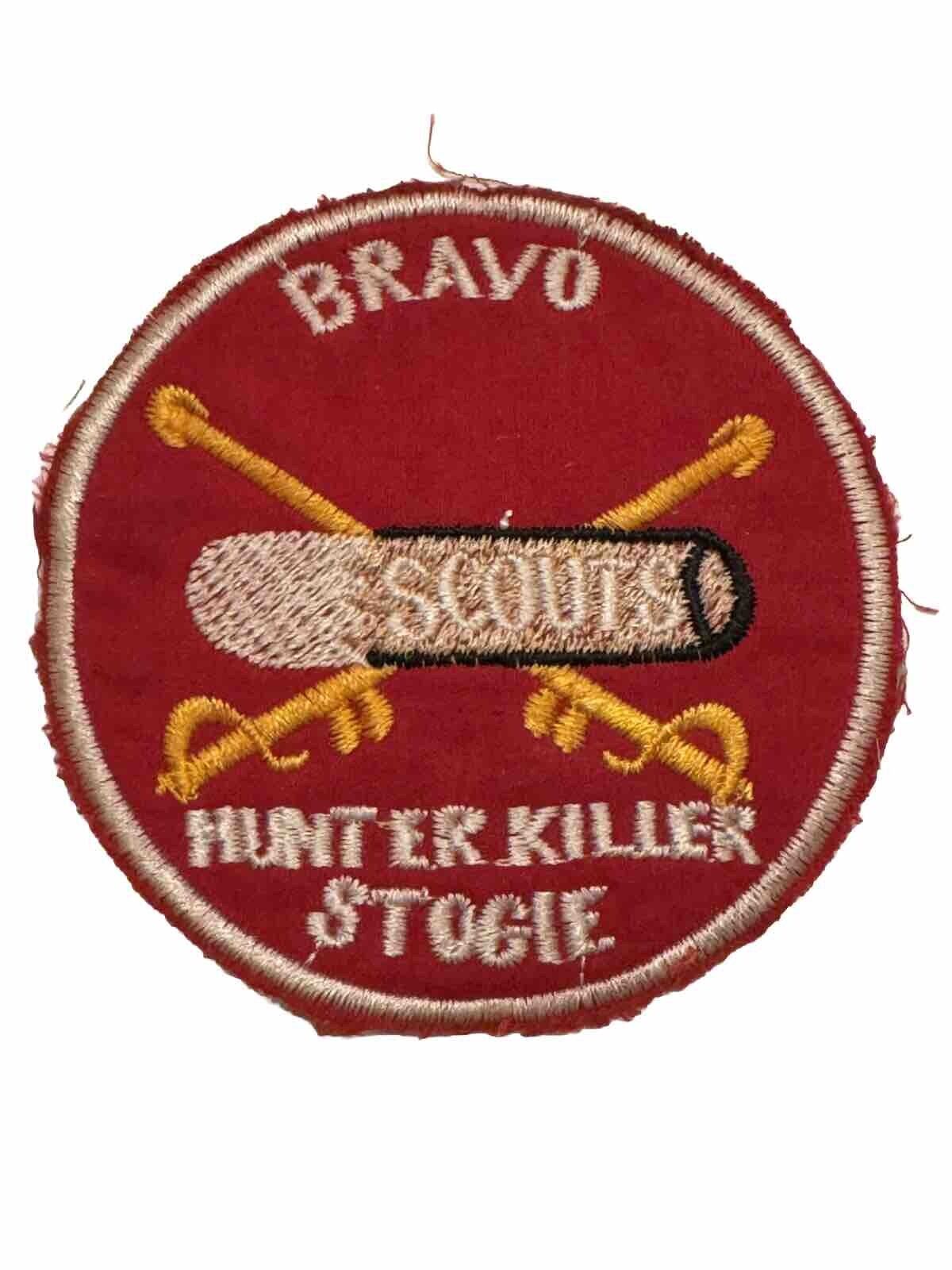 Vietnam War Patch Hunter Killer Stogies Bravo Scouts US Air Cavalry Military Vtg