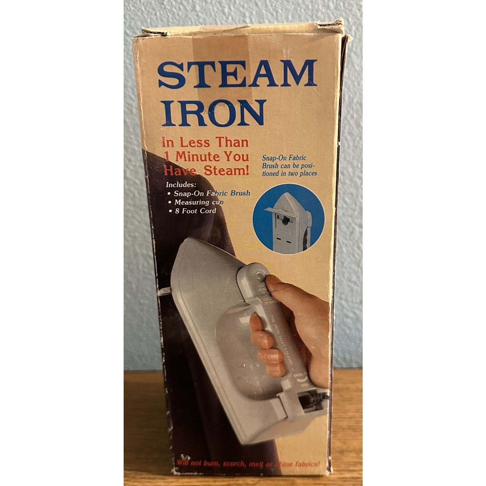 Vintage UL Mae Steam Iron Household Iron Electric Corded Plug In- New In Box
