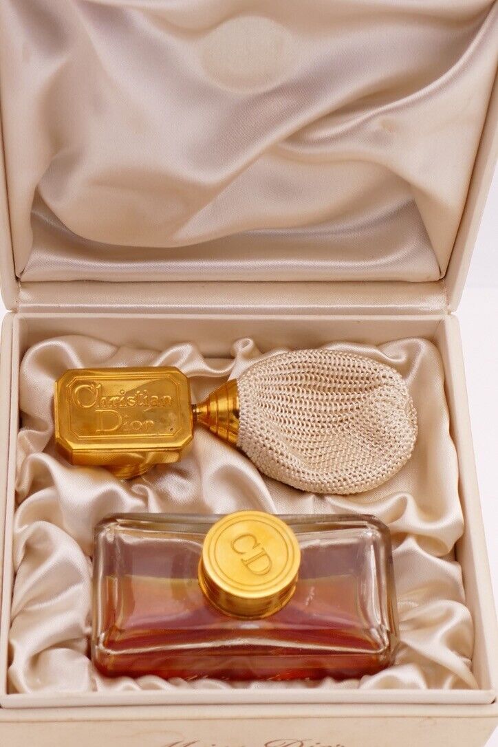 Vintage Christian Dior Miss Dior Crystal Baccarat Perfume 1 1/2 FL OZ W/Atomizer
