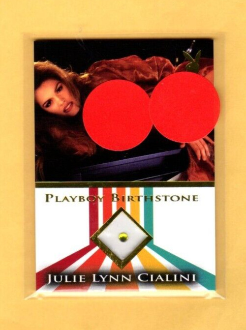 JULIE LYNN CIALINI   2024 Stellar Playboy\'s BOOBS AND BUNS  Birthstone Card GOLD