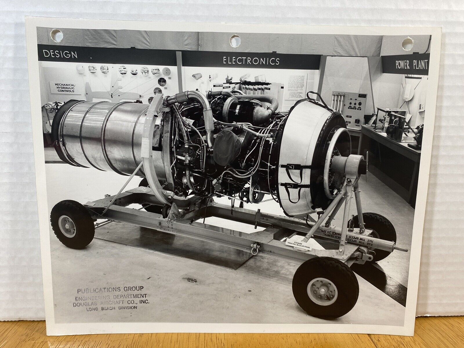 Douglas DC-9 Jet Engine-VTG STAMP-PUBLICATION GROUP ENGINEERING DEPARTMENT