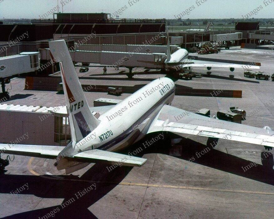 8x10 Minneapolis Saint Paul Twin Cities Int. Airport United Airlines 1960's #151