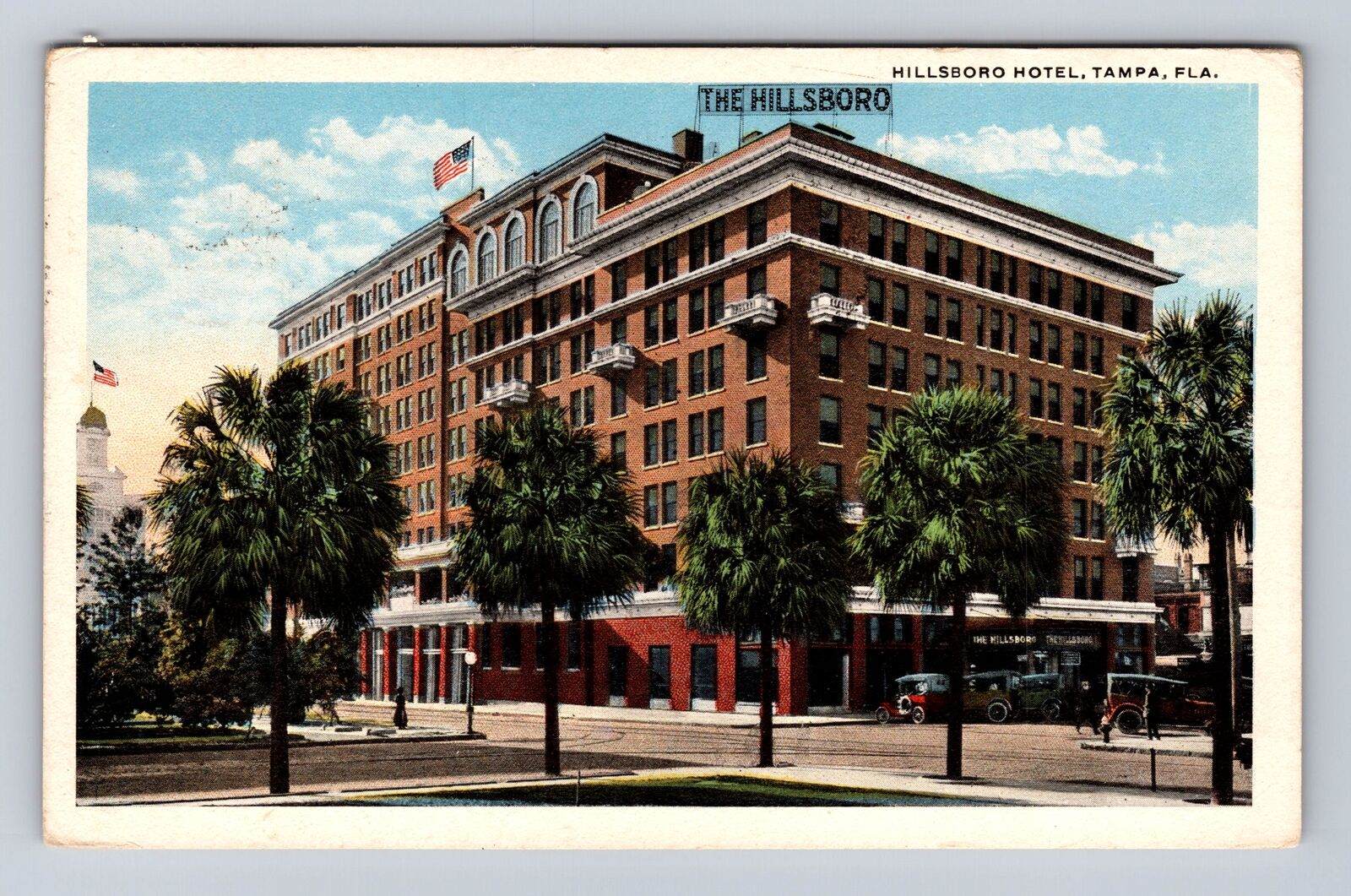 Tampa FL-Florida, Hillsboro Hotel Advertising, Antique, Vintage c1919 Postcard