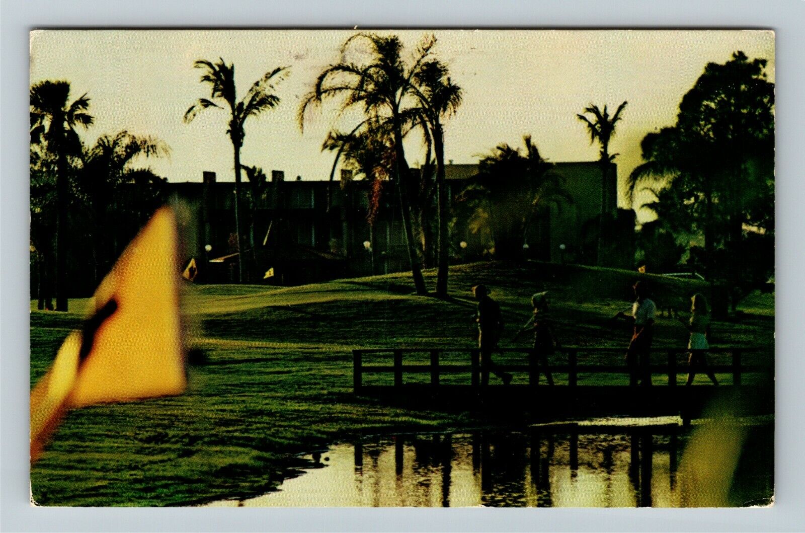 St Lucie FL-Florida, St Lucie Hilton, Golf, c1974 Vintage Postcard