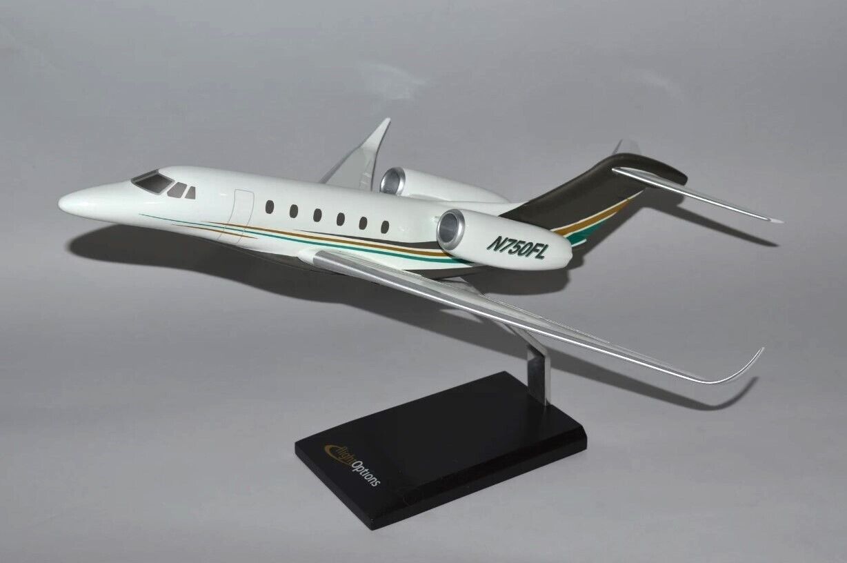 Cessna Citation X Flight Options Desk Display Business Model 1/100 SC Airplane
