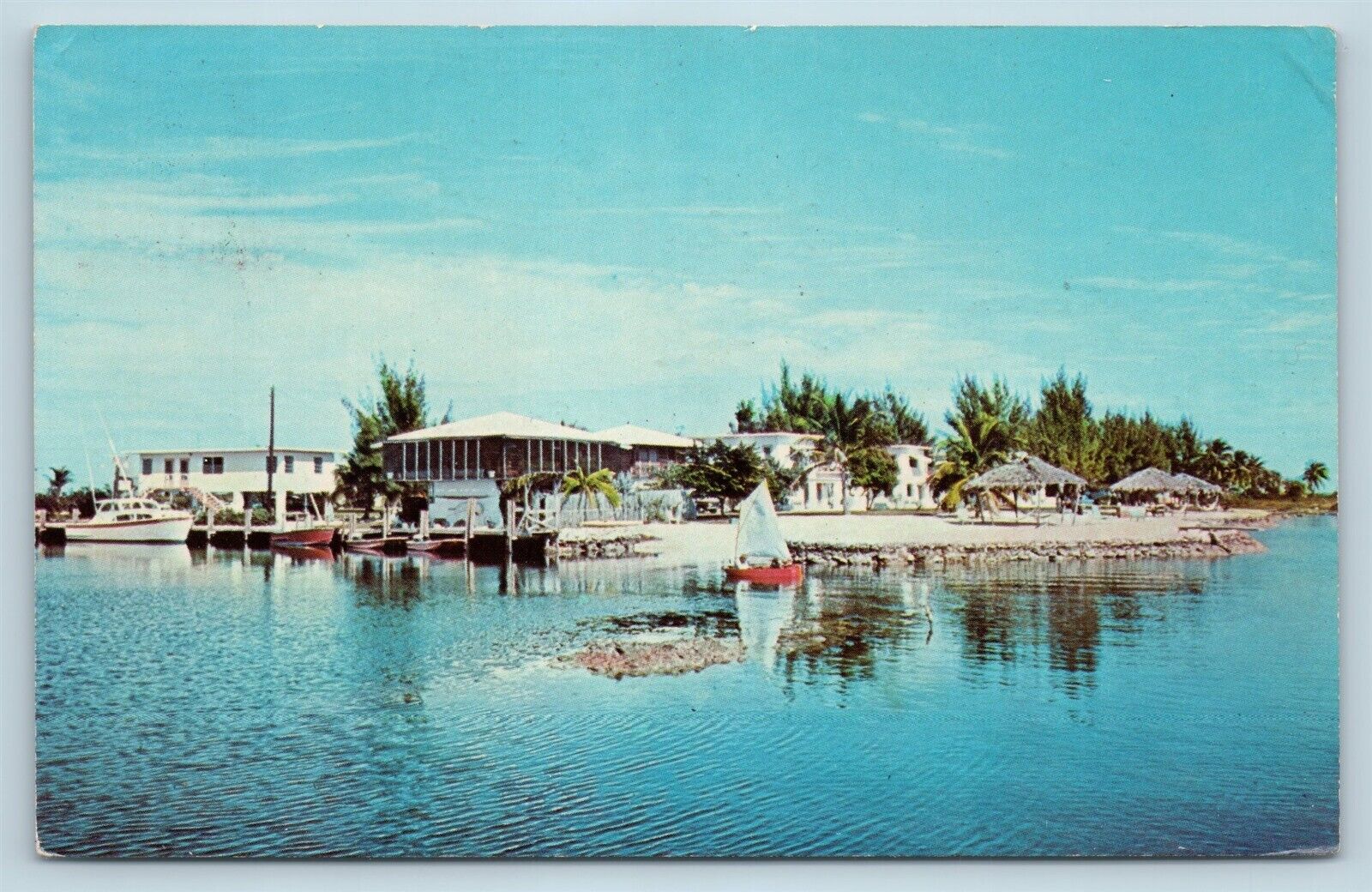 Postcard FL Islamorada Windley Key Pelican Cove Resort & Motel c1960s G23