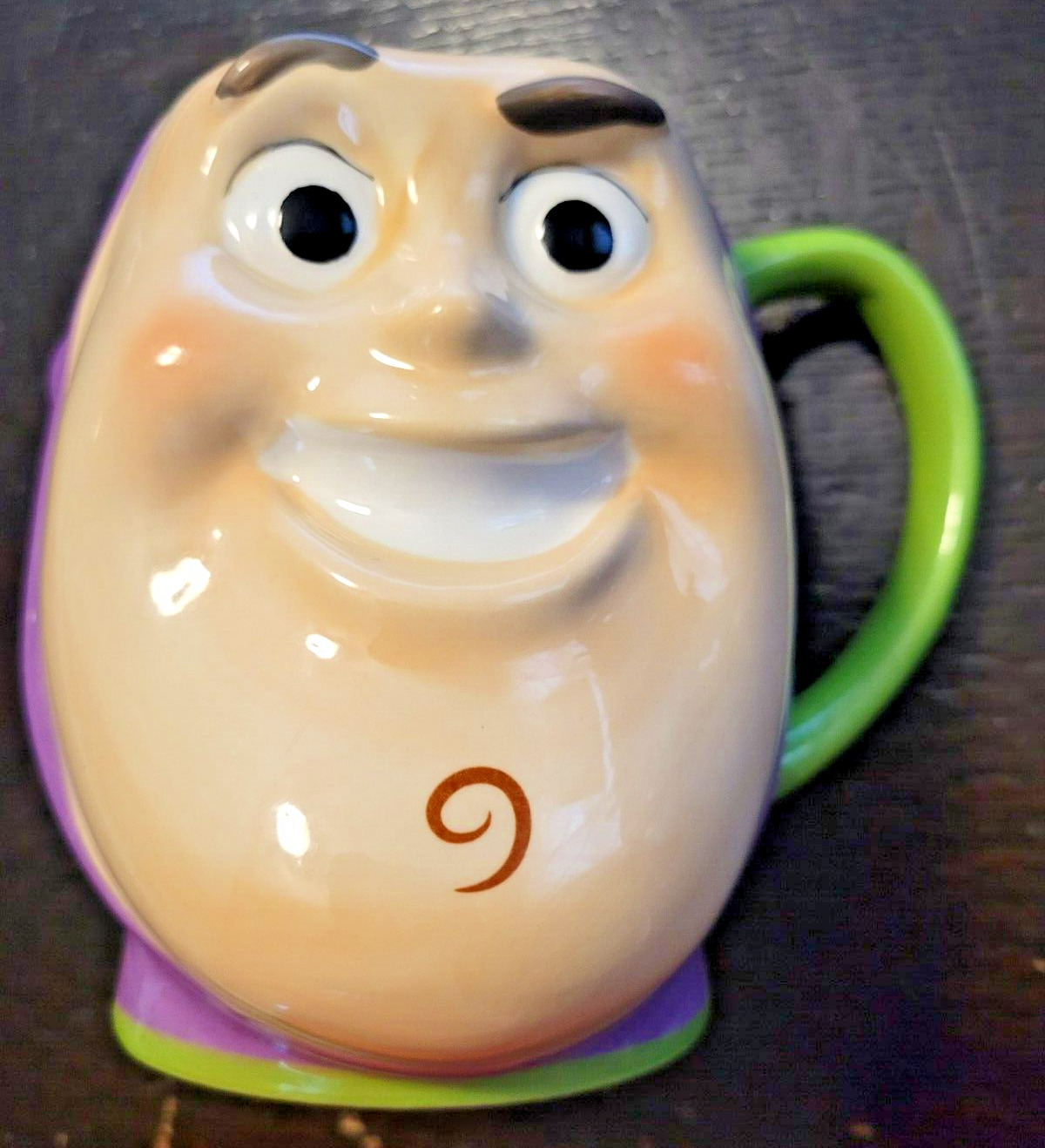 Disney Pixar Porcelain Ceramic Buzz Lightyear 23 Ounce Coffee Mug