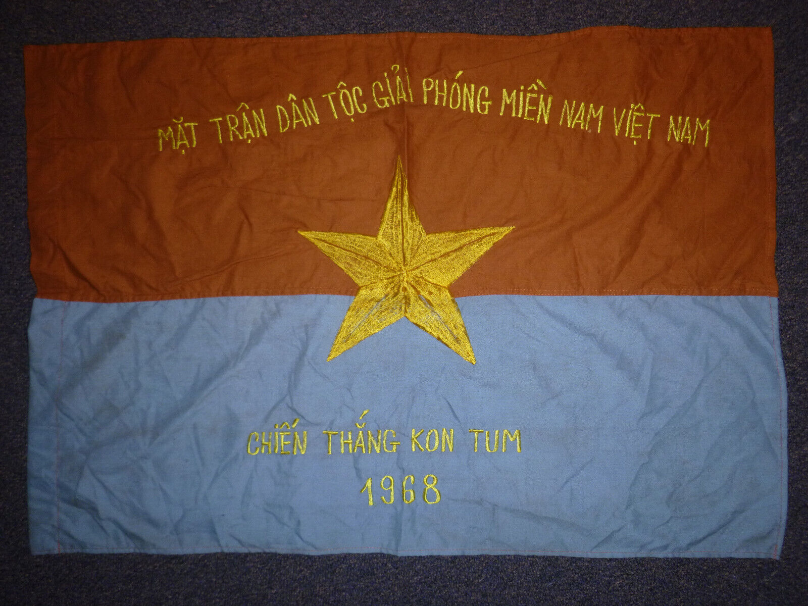 Battle of Kontum - NLF Viet Cong Flag - TET OFFENSIVE 1968 - Vietnam War - F.106
