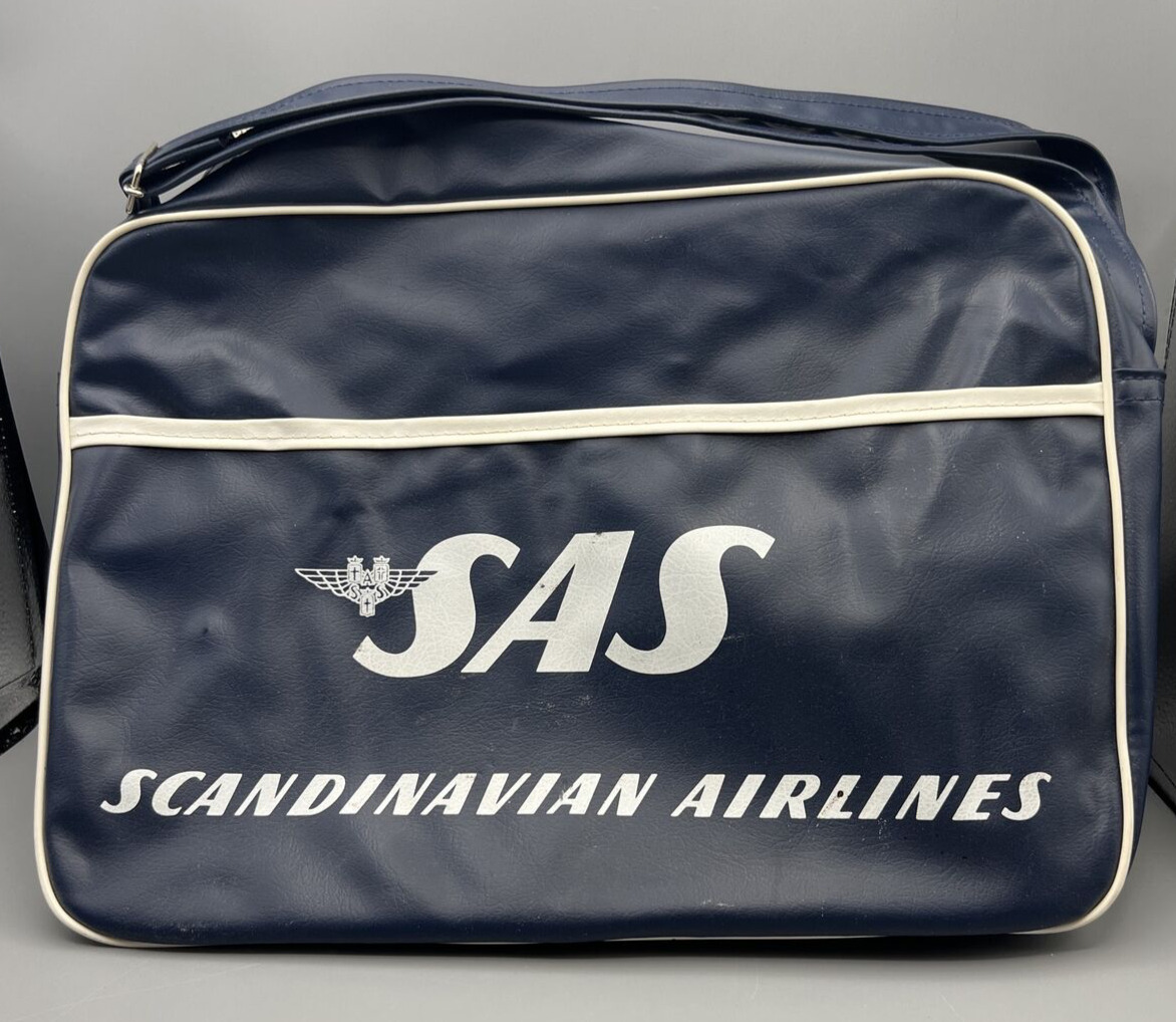 Vintage Scandinavian Airlines Stewardess Bag Flight Bag