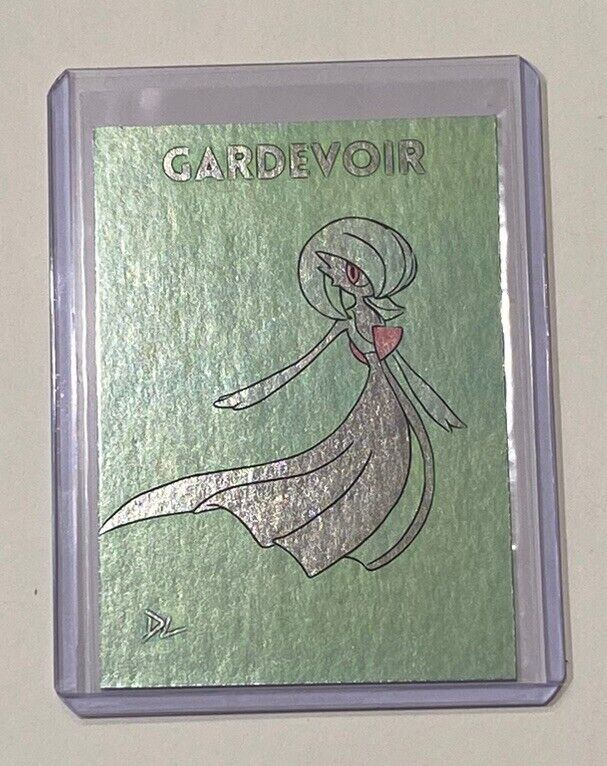 Gardevoir Platinum Plated Limited Edition Artist Signed Pokemon Trading Card 1/1
