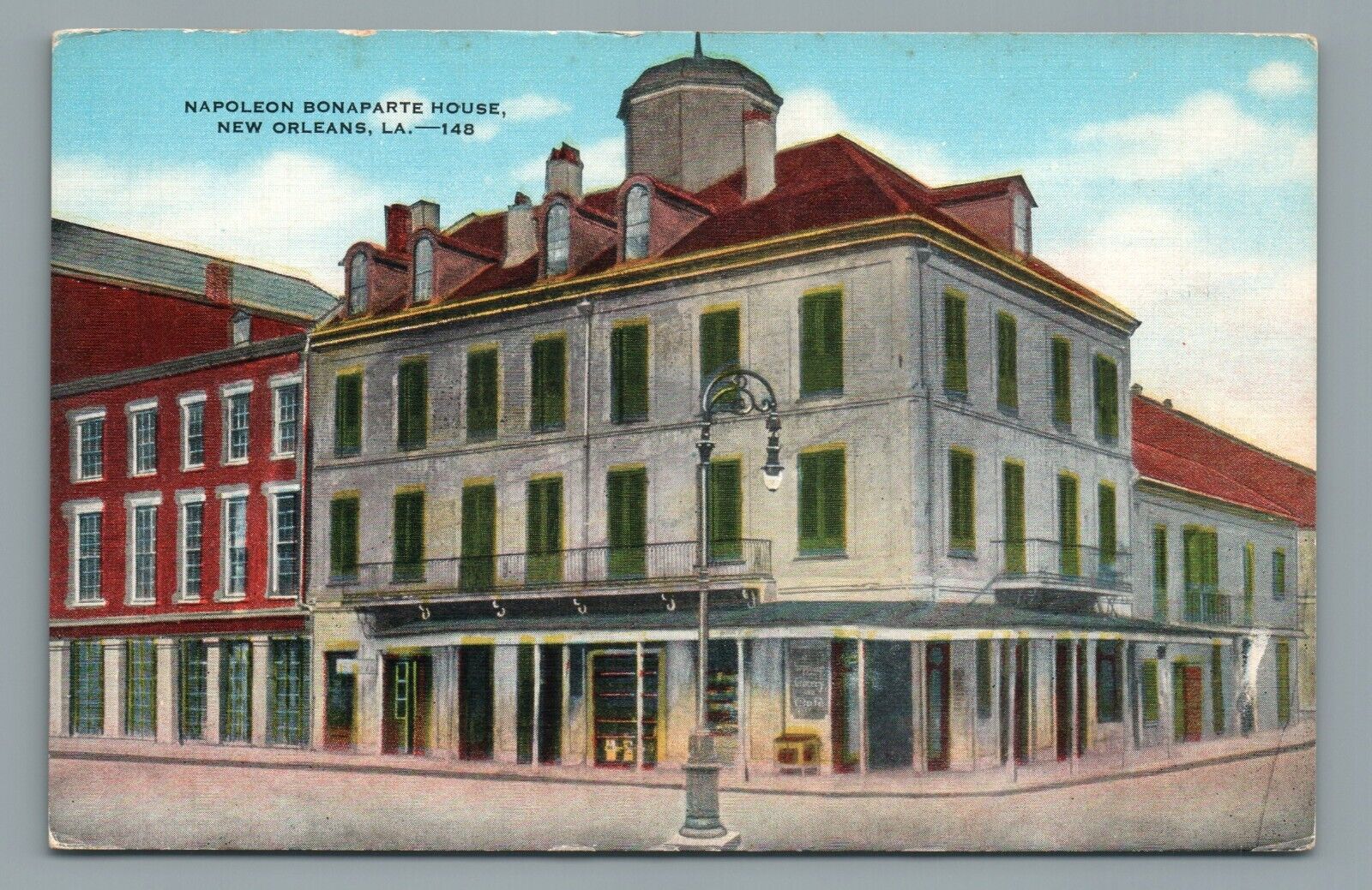 New Orleans LA-Louisiana, Napoleon Bonaparte House, Antique, Vintage Postcard